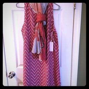 Game day Alabama sundress & light scarf